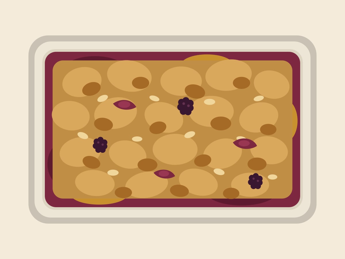 Apple and Blackberry Crumble