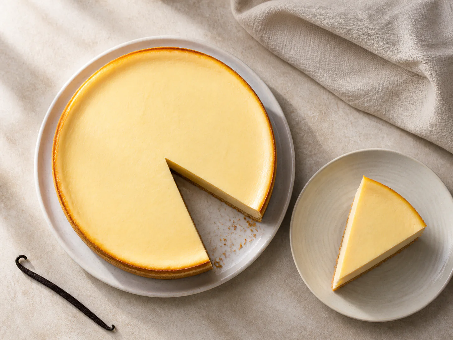 Baked Vanilla Cheesecake