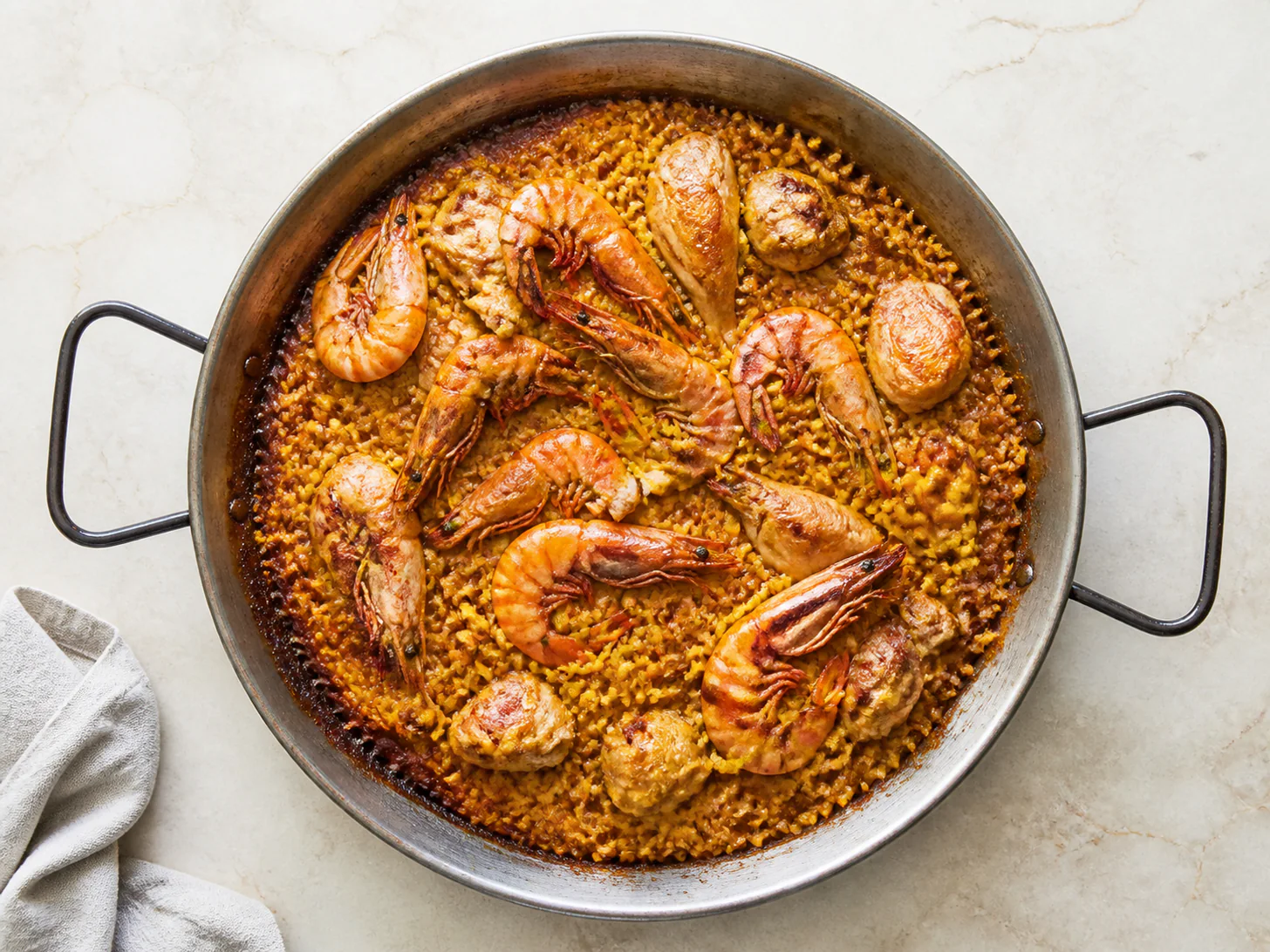 Chicken and Prawn Paella