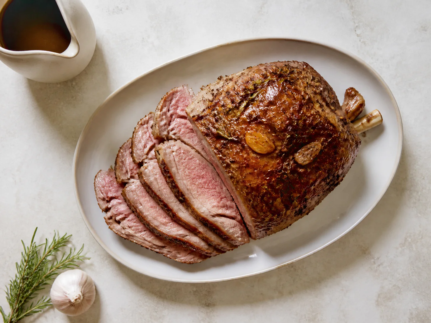 Roast Leg of Lamb with Garlic and Rosemary