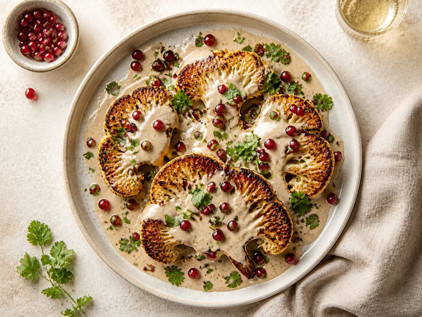 Roasted Cauliflower with Tahini
