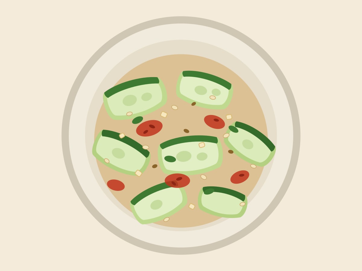 Smashed Cucumber Salad